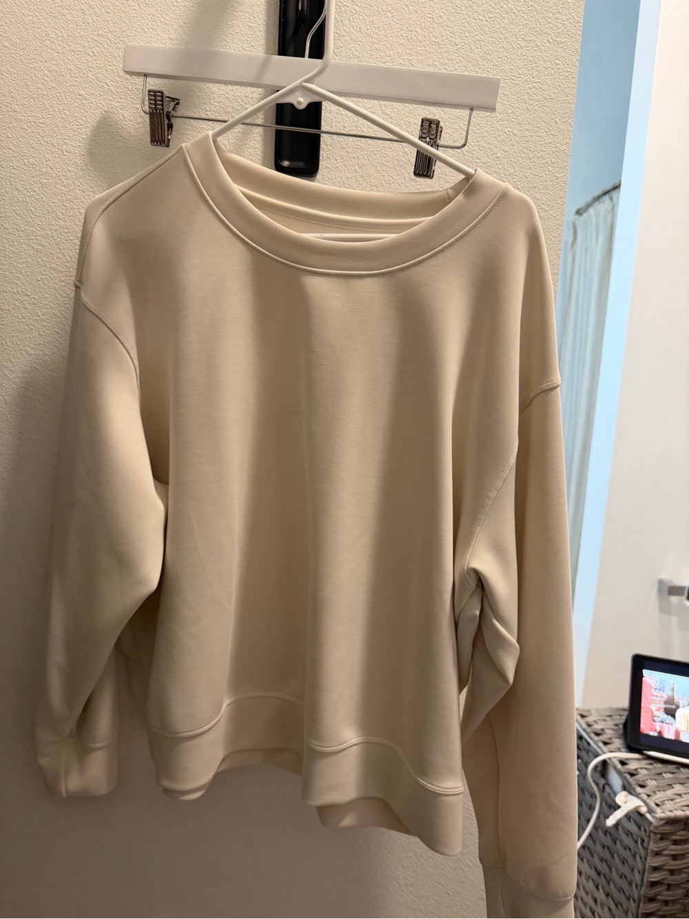 a new day Cream Crewneck Sweatshirt